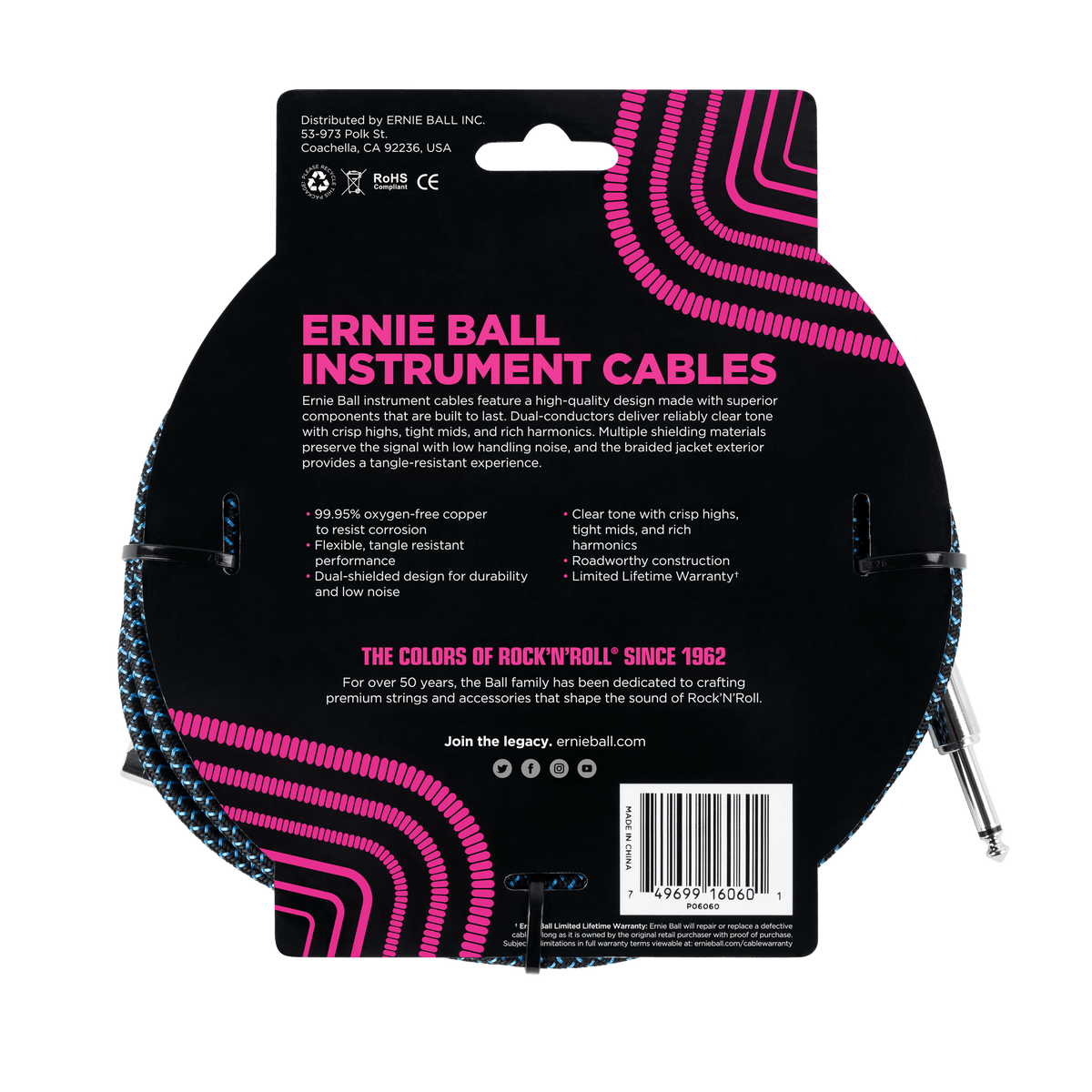 Ernie Ball Braided Instrument Cable