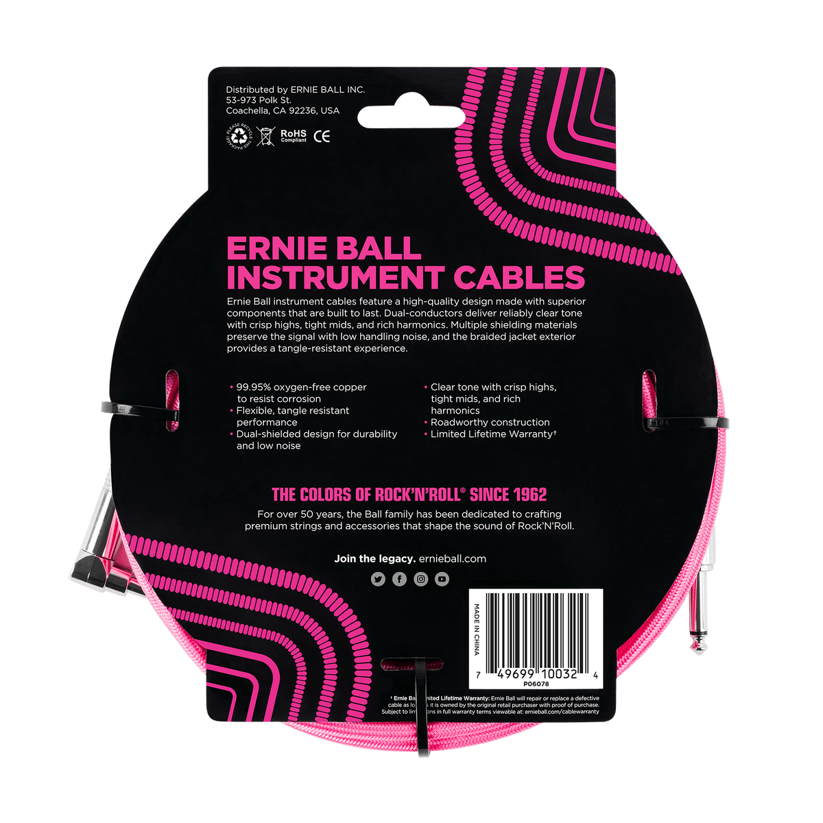 Ernie Ball Braided Instrument Cable
