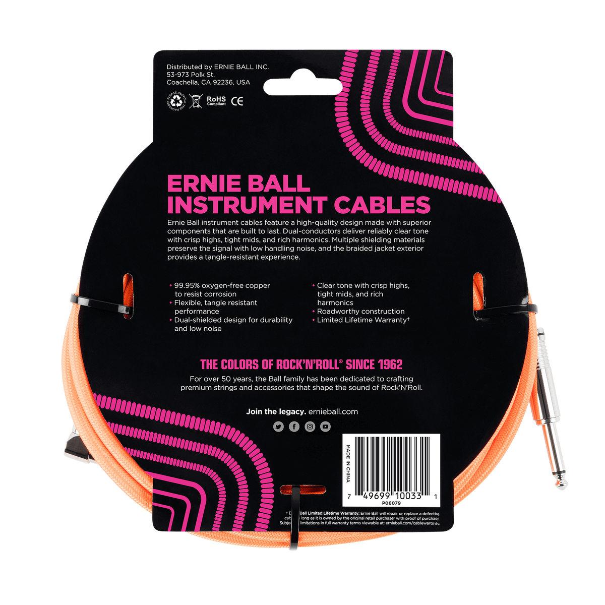 Ernie Ball Braided Instrument Cable
