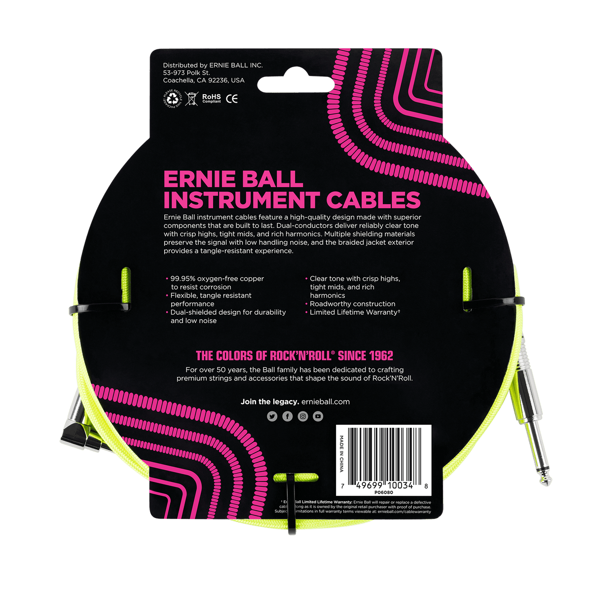 Ernie Ball Braided Instrument Cable