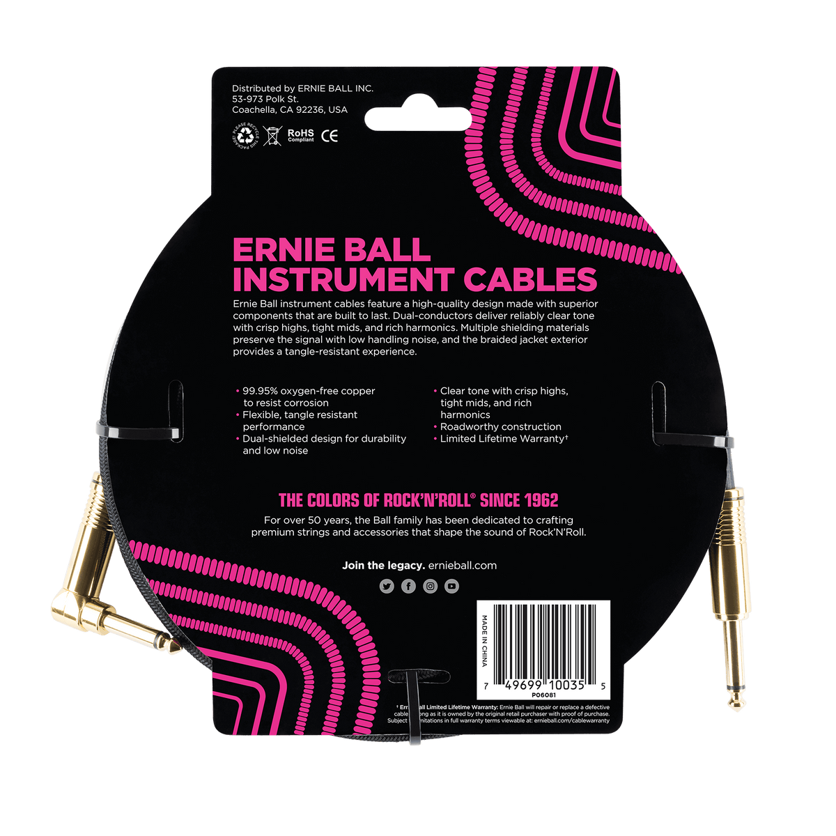 Ernie Ball Braided Instrument Cable