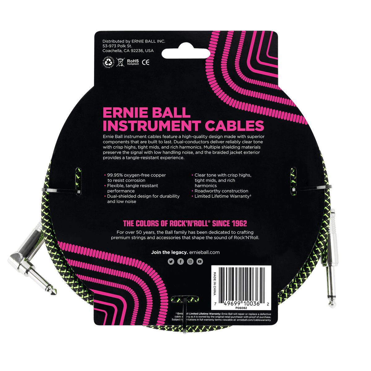 Ernie Ball Braided Instrument Cable