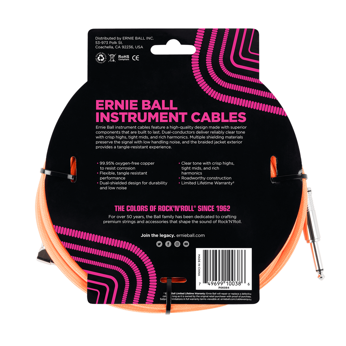 Ernie Ball Braided Instrument Cable