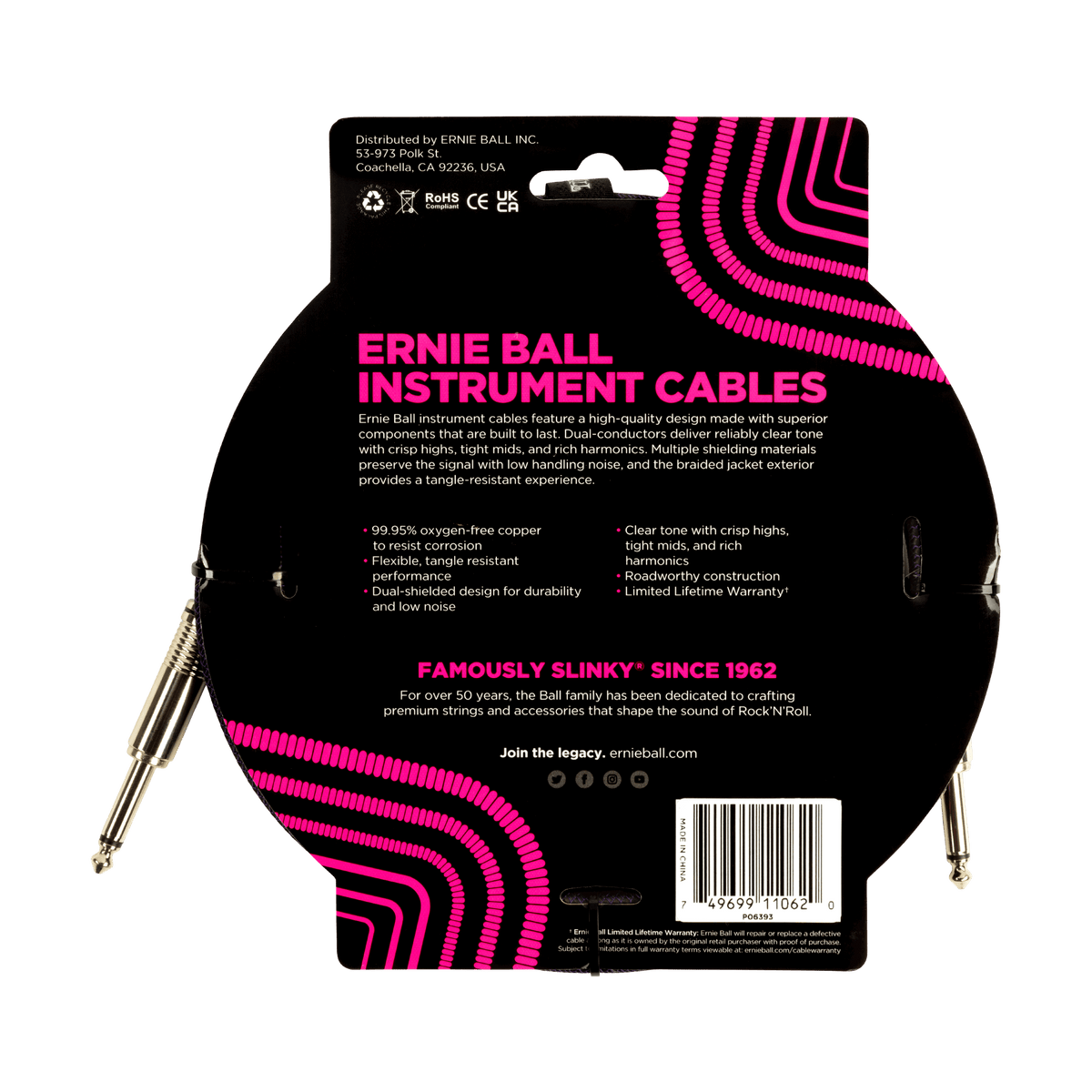 Ernie Ball Braided Instrument Cable