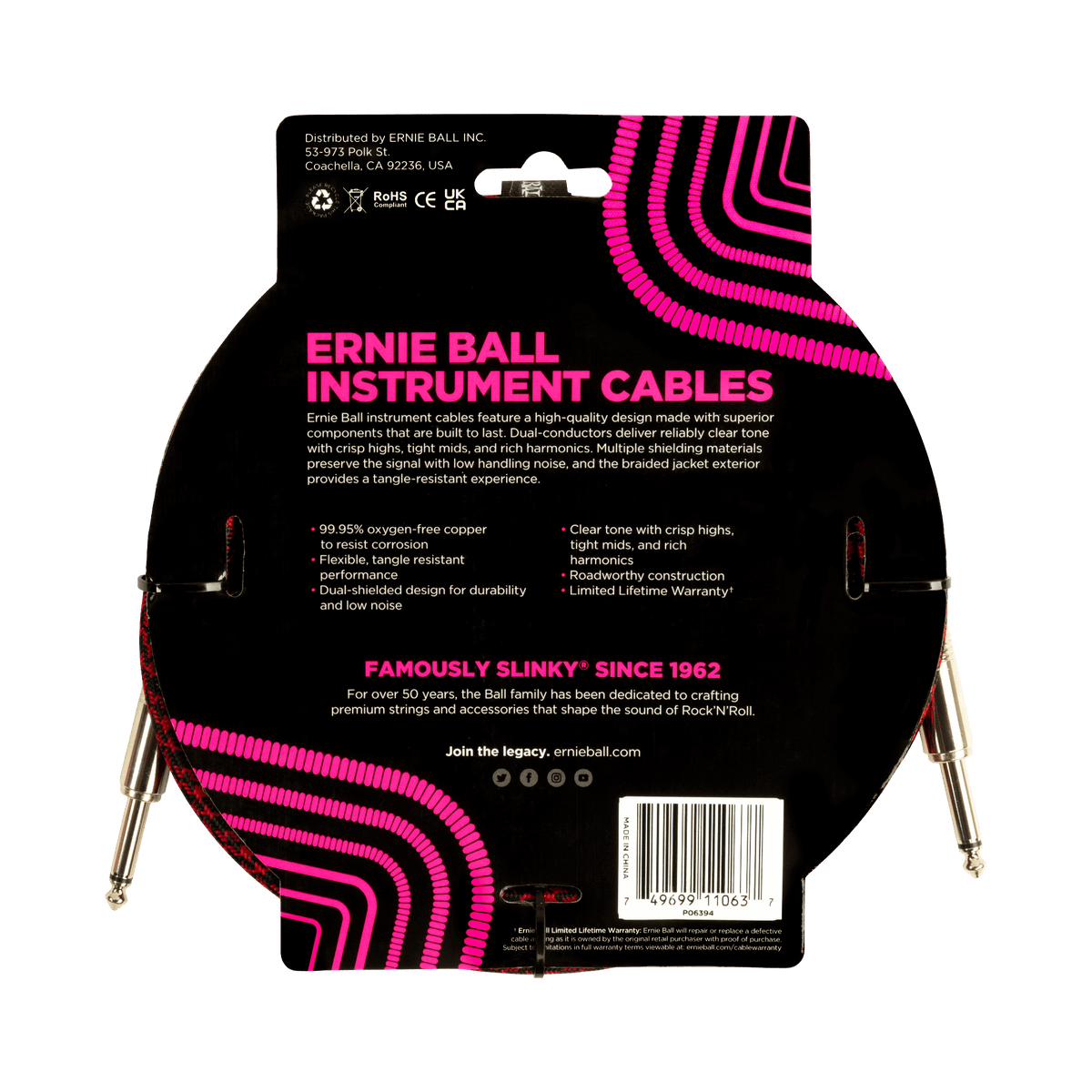 Ernie Ball Braided Instrument Cable