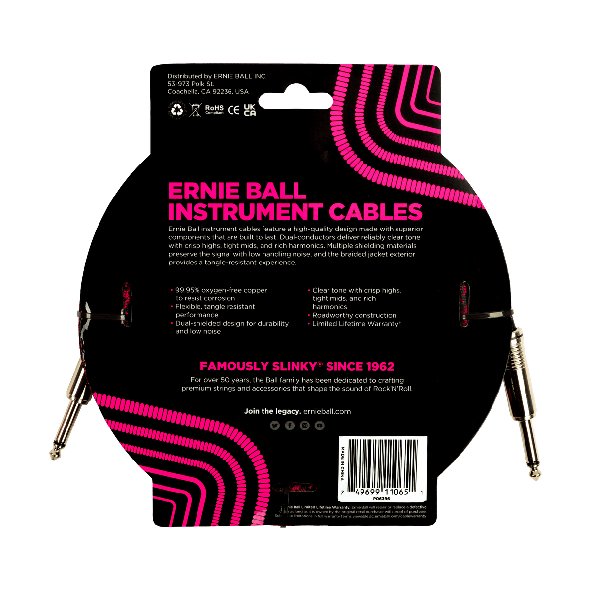 Ernie Ball Braided Instrument Cable