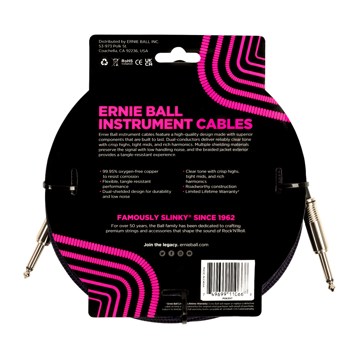 Ernie Ball Braided Instrument Cable
