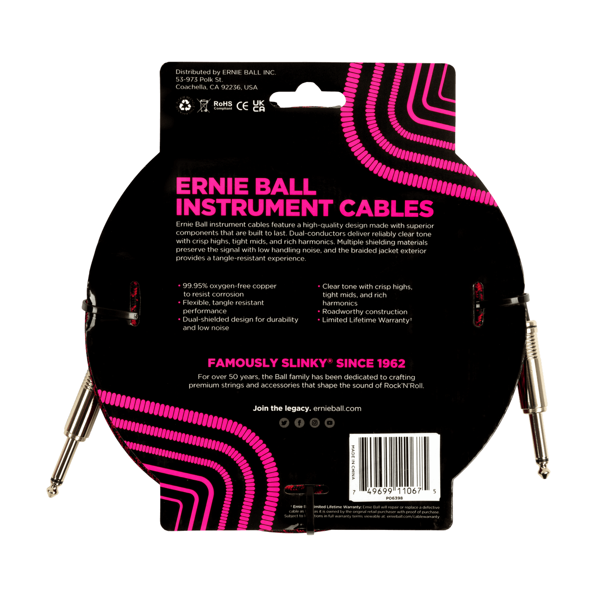 Ernie Ball Braided Instrument Cable