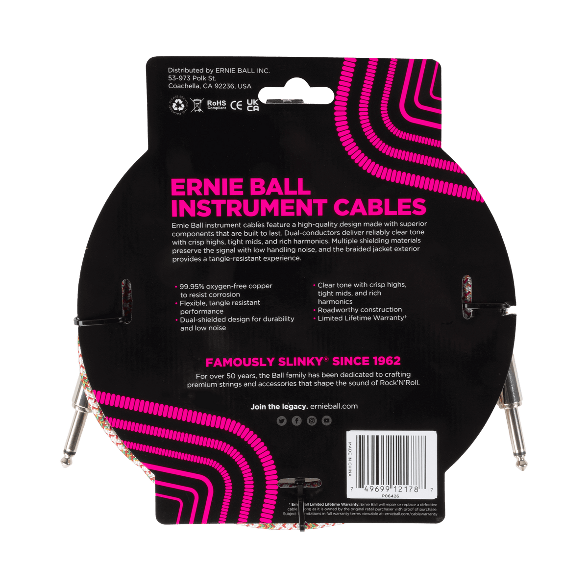 Ernie Ball Braided Instrument Cable