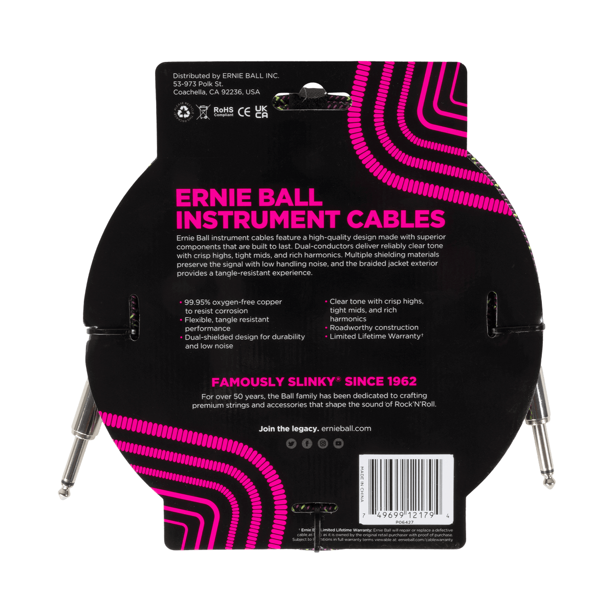 Ernie Ball Braided Instrument Cable