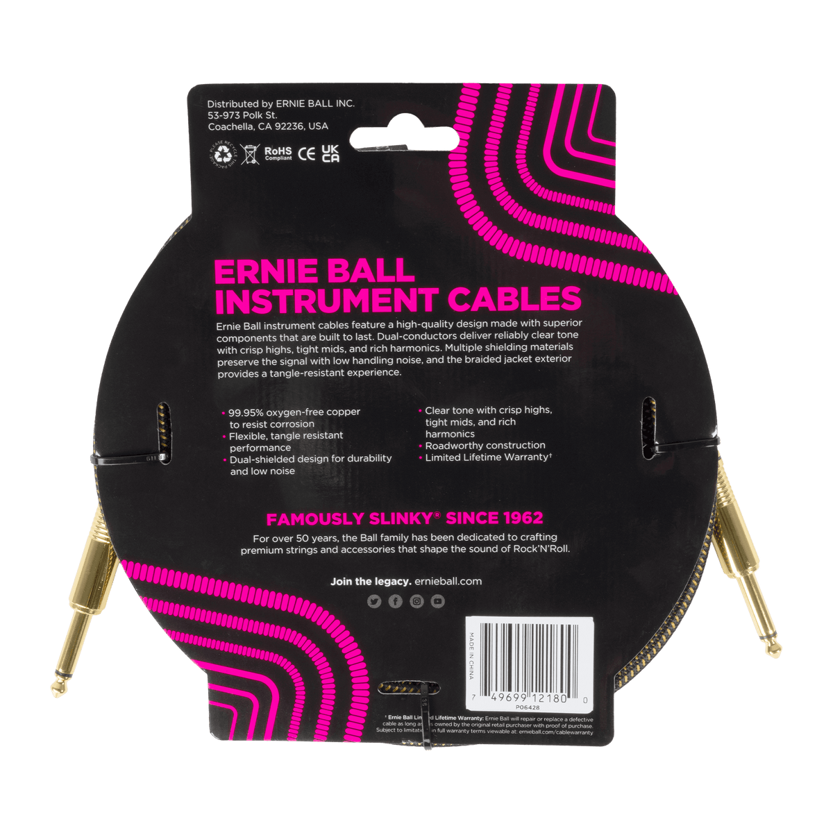 Ernie Ball Braided Instrument Cable
