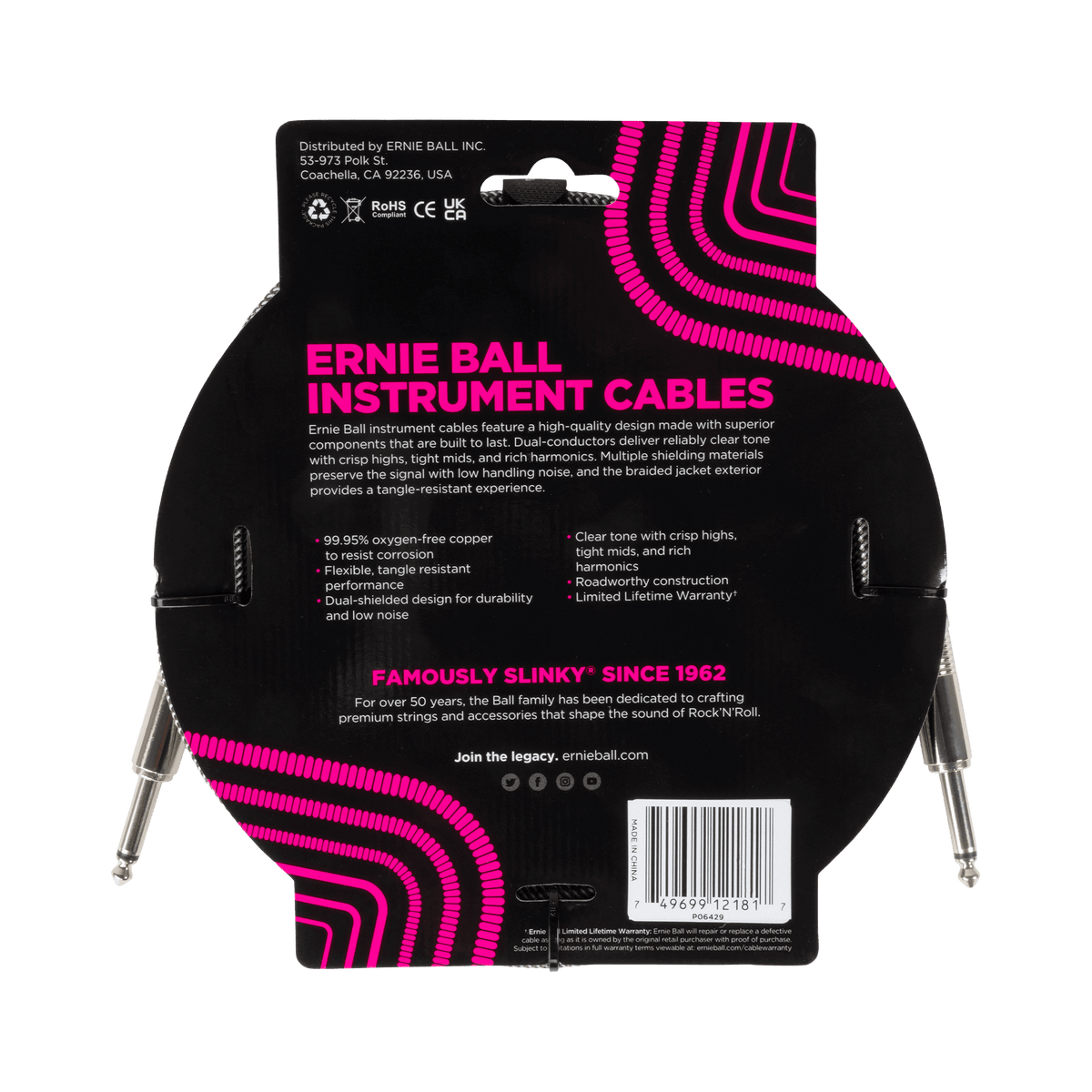 Ernie Ball Braided Instrument Cable