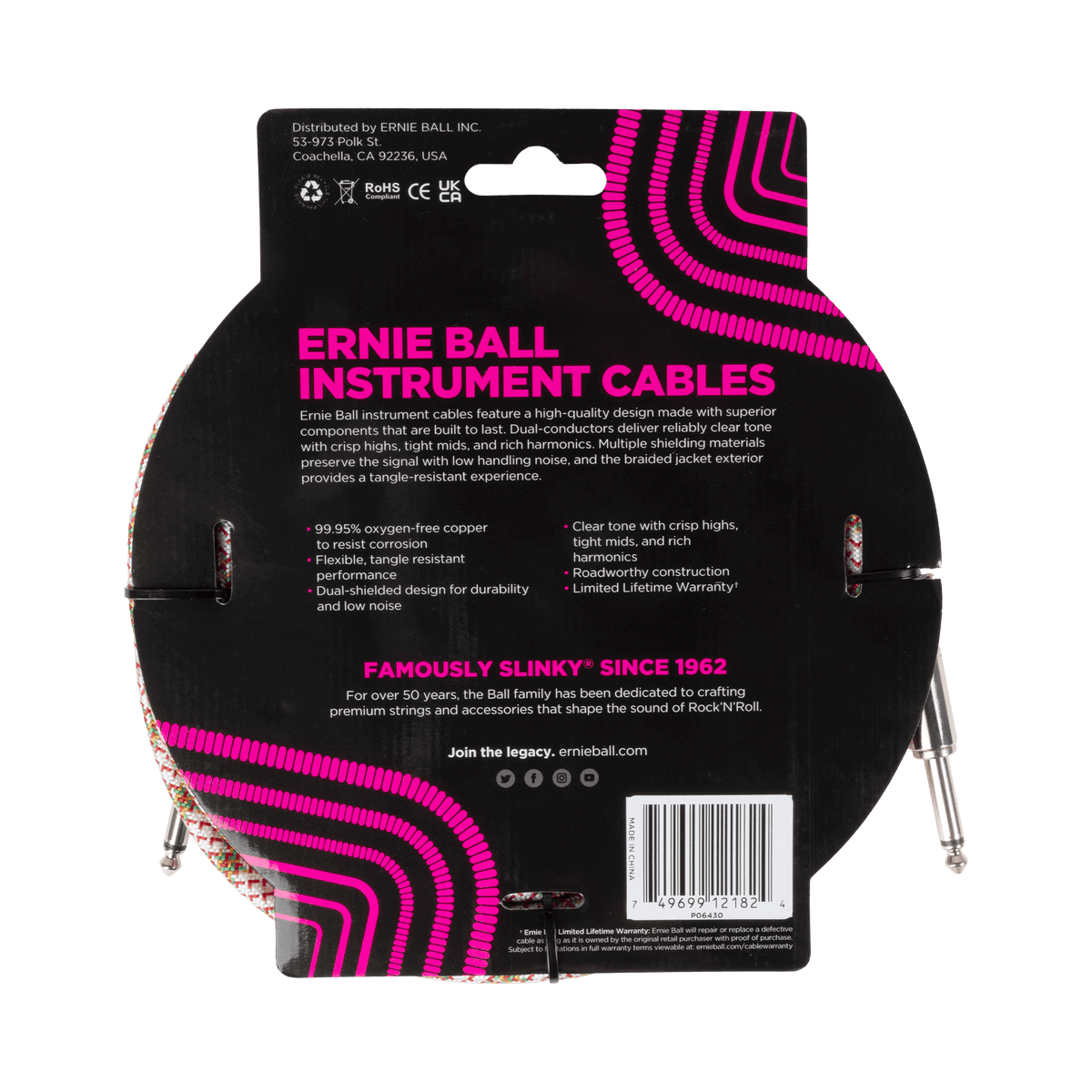 Ernie Ball Braided Instrument Cable