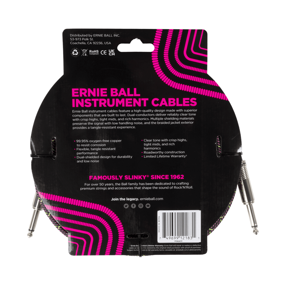 Ernie Ball Braided Instrument Cable