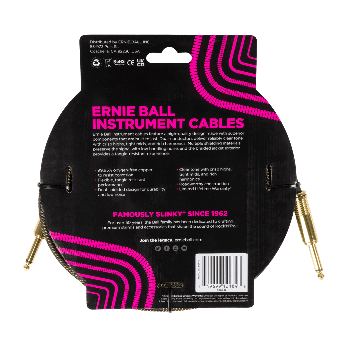 Ernie Ball Braided Instrument Cable