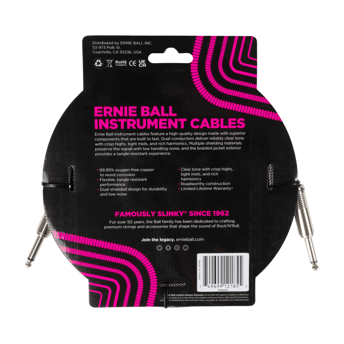 Ernie Ball Braided Instrument Cable