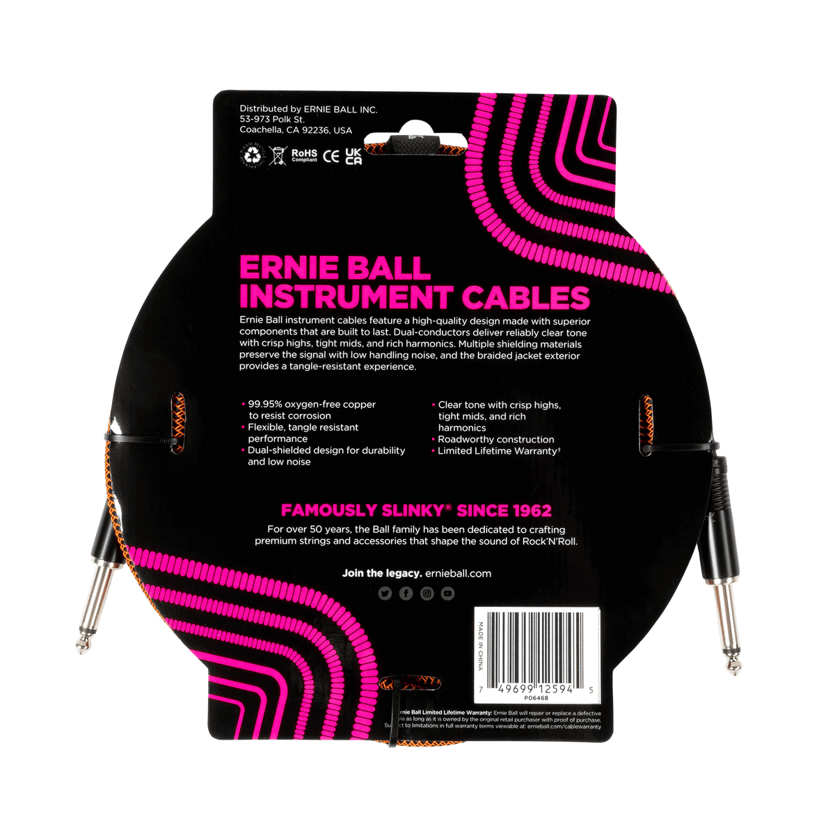 Ernie Ball Braided Instrument Cable