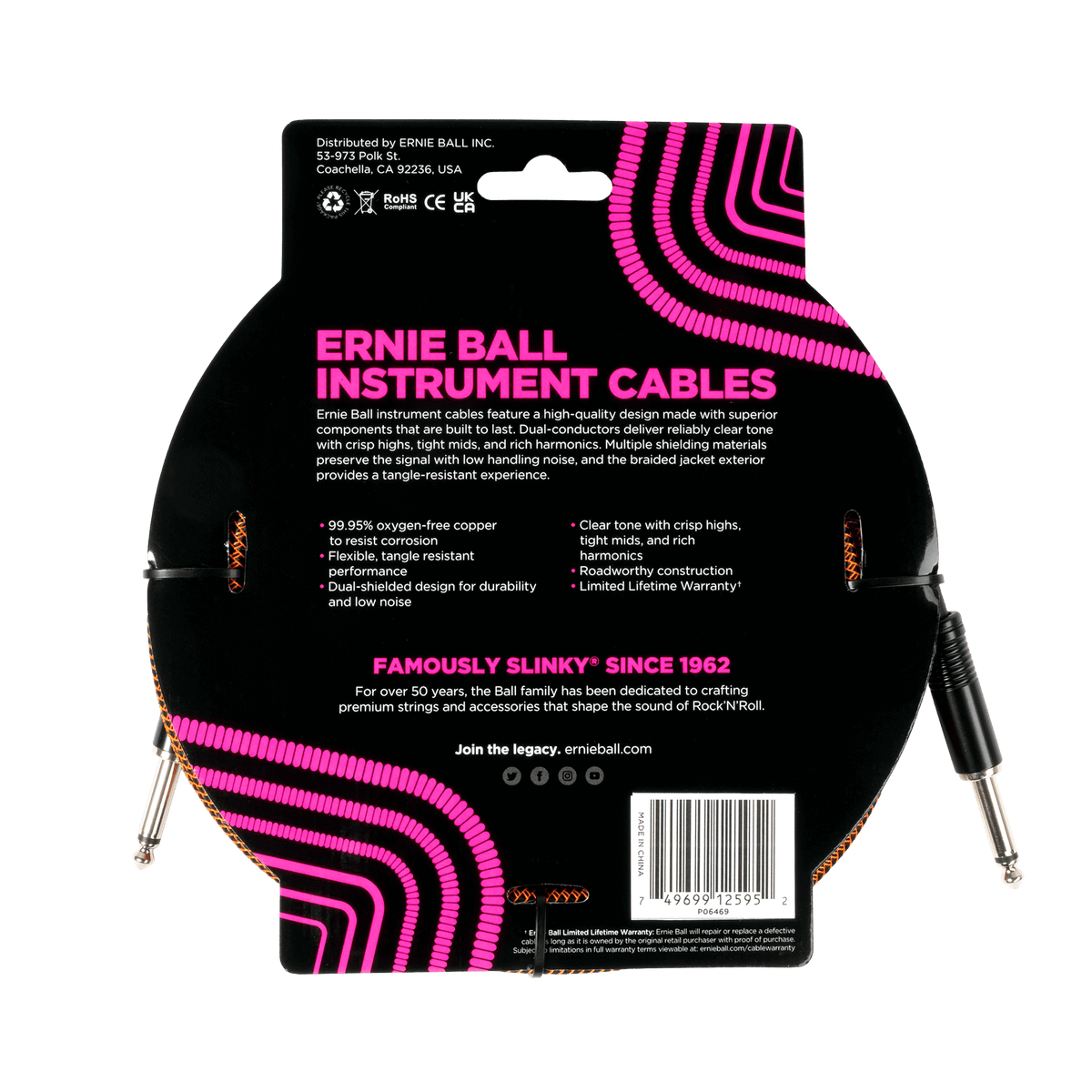 Ernie Ball Braided Instrument Cable