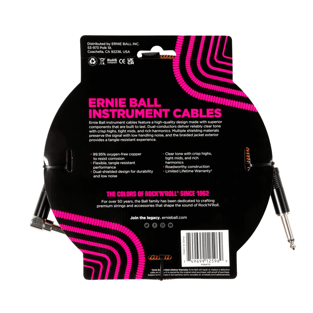 Ernie Ball Braided Instrument Cable