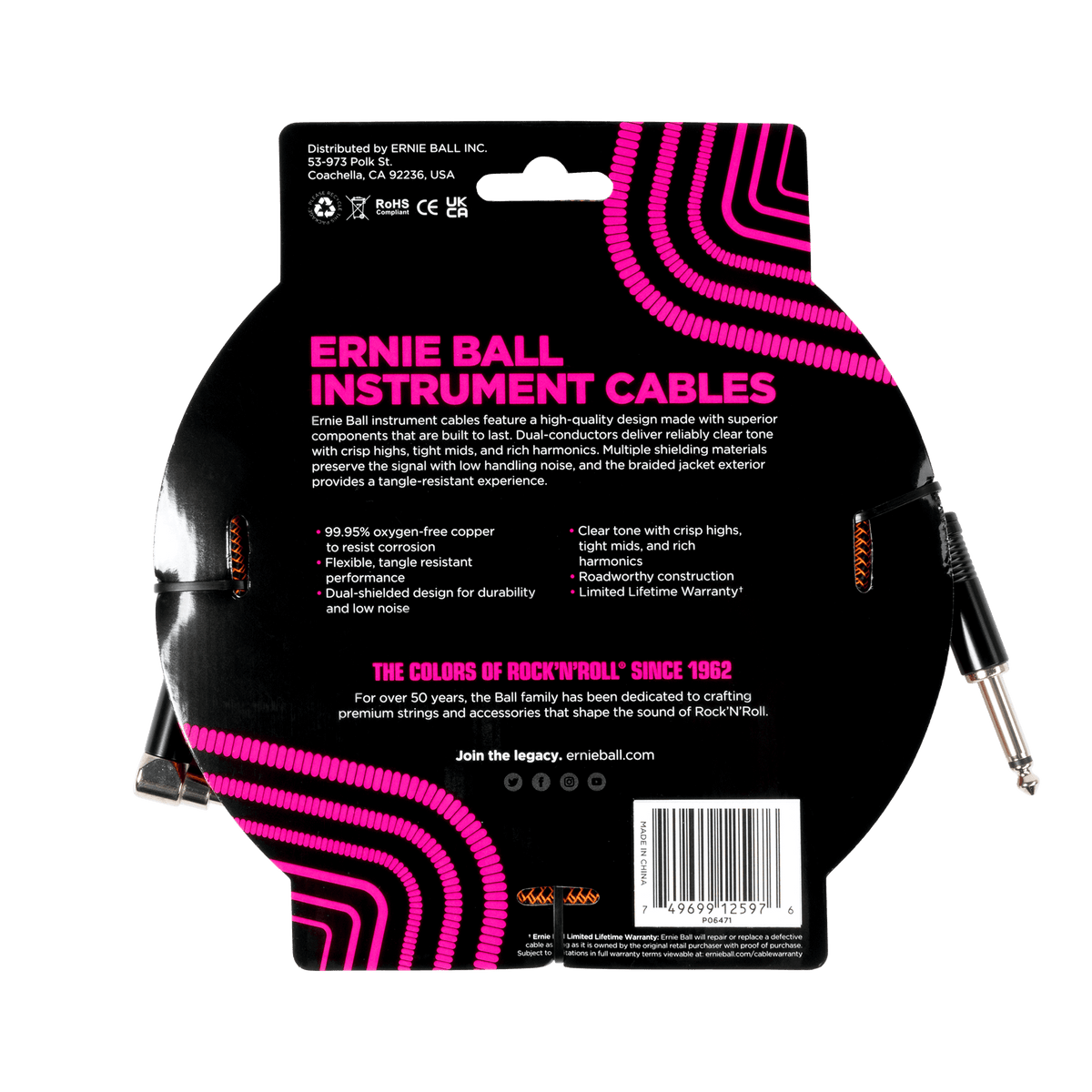 Ernie Ball Braided Instrument Cable