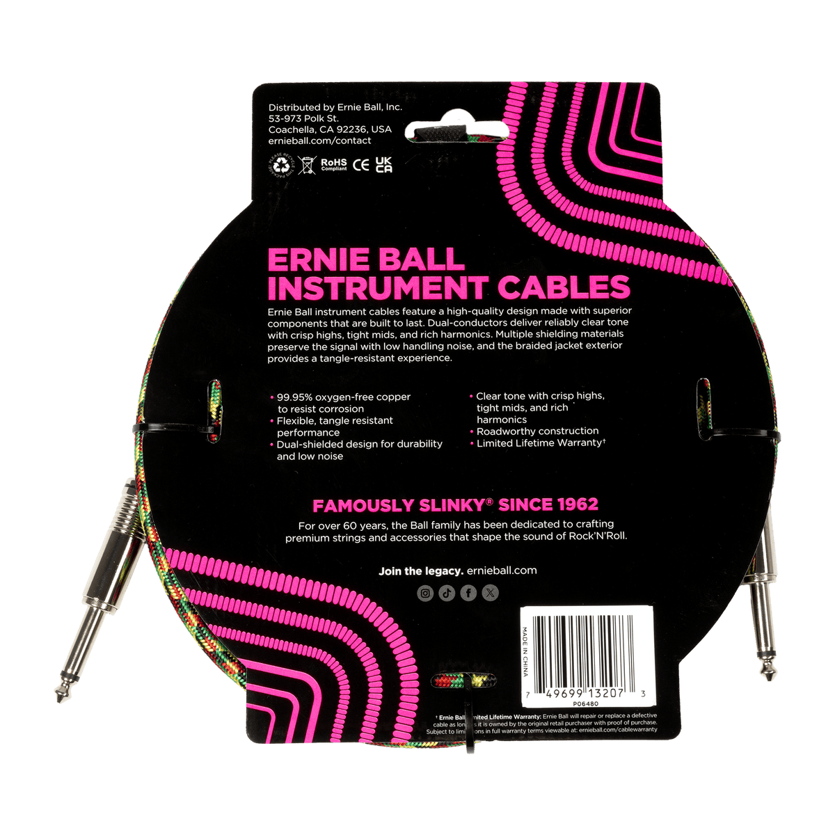 Ernie Ball Braided Instrument Cable