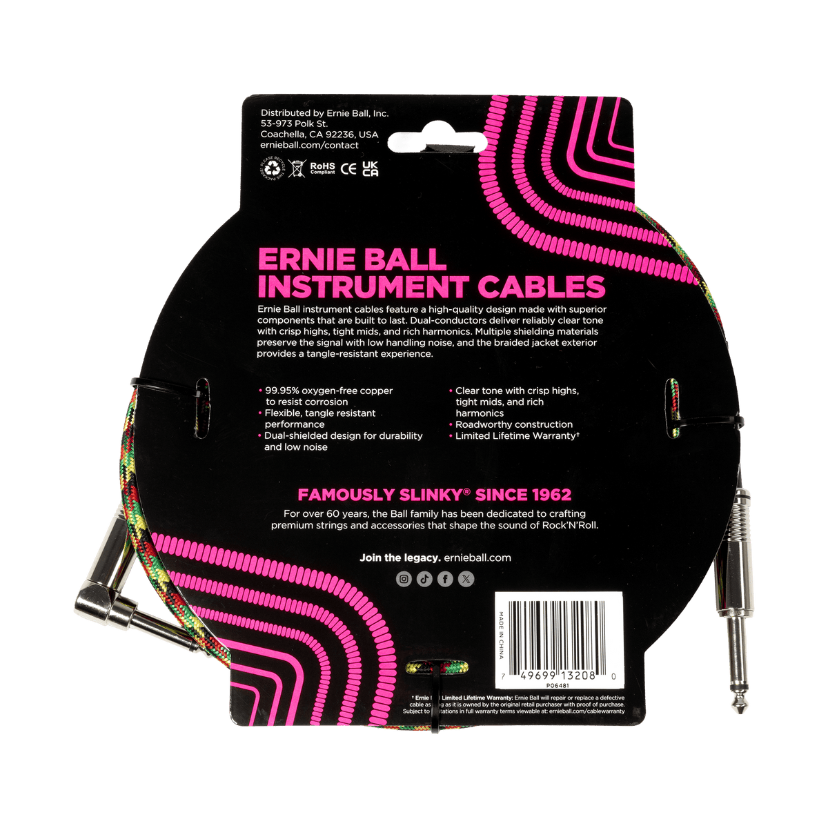 Ernie Ball Braided Instrument Cable