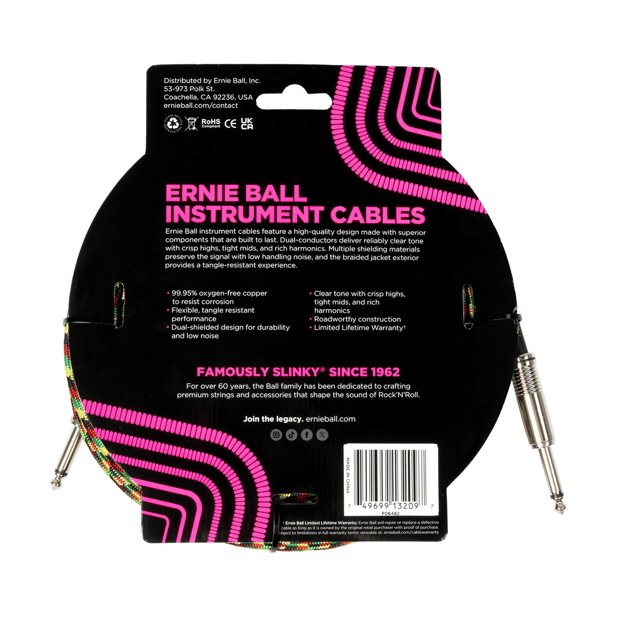 Ernie Ball Braided Instrument Cable