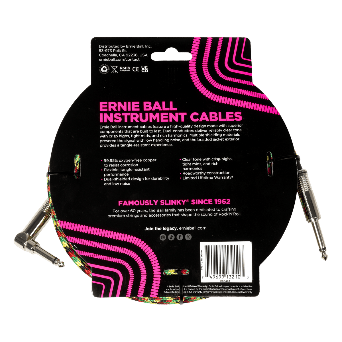 Ernie Ball Braided Instrument Cable