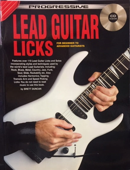 Progressive Lead Guitar Licks Plus CD