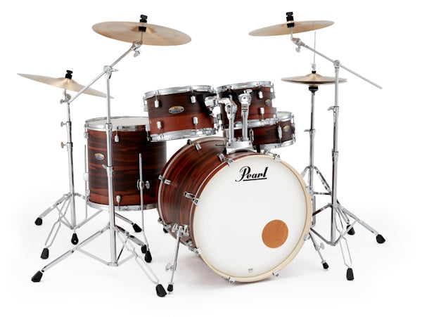 Pearl Decade Maple Exotic 22" Drum Kit with Hardware in Matte Dark Walnut