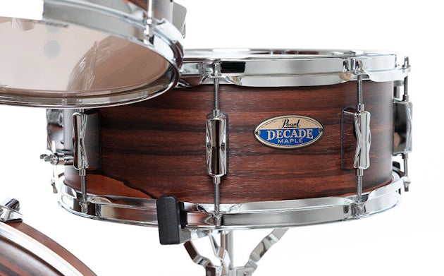 Pearl Decade Maple Exotic 22" Drum Kit with Hardware in Matte Dark Walnut