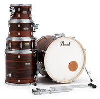 Pearl Decade Maple Exotic 22" Drum Kit with Hardware in Matte Dark Walnut