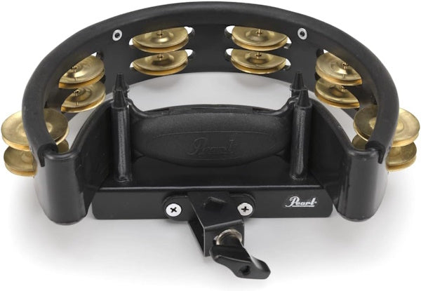 Pearl Tambourine PTM-10GHX Quick Mount Brass Jingles with Holder