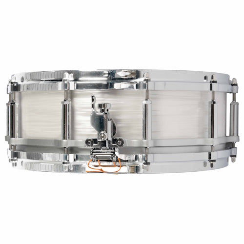 Pearl Phenolic 14″ x 5" Free Floating Snare Drum in Pearl White Oyster 75th Anniversary