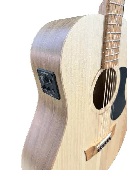 Pratley PRSLS-E-MB Stage Acoustic Guitar with Pickup, Solid Bunya Top with Maple Back and Sides