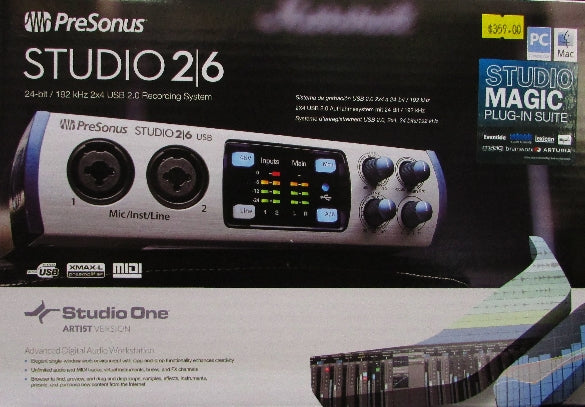 Presonus Studio 2/6 USB Interface