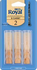 Rico Royal Bb Clarinet Reeds 3-Pack Size 2