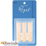 Rico Royal Bb Clarinet Reeds 3 pack 1.5