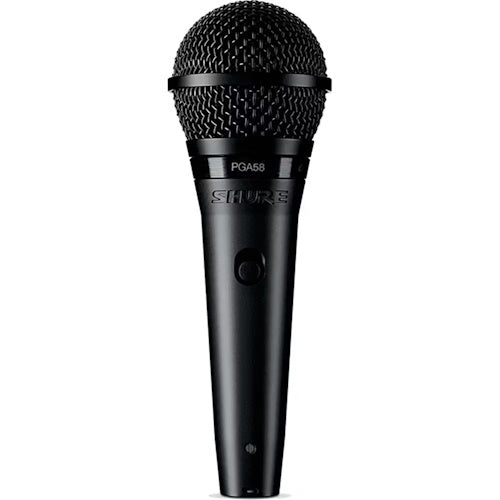 Shure PGA58 XLR Cardioid Dynamic Vocal Microphone with XLR Cable