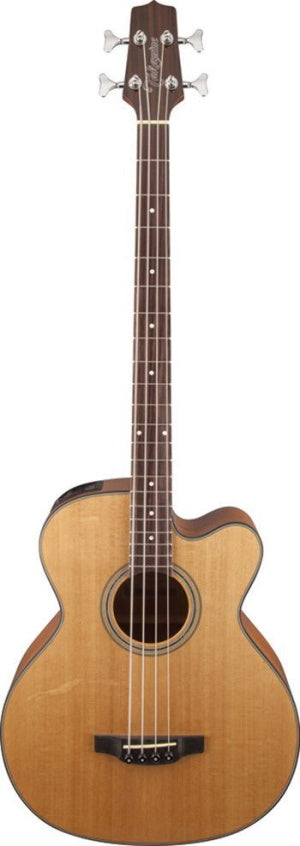 Takamine TGB30CENAT GB30 Series Acoustic Electric Bass Guitar with Cutaway in Natural Finish
