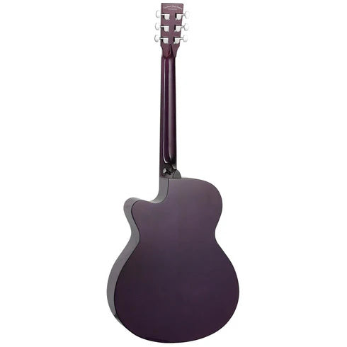 Tanglewood TA4-CEPU Azure SuperFolk Cutaway with Pickup Quilted Ash Foxglove Purple Gloss