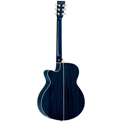 Tanglewood TW4EBLA Winterleaf Blonde Superfolk Cutaway with Pickup Bondi Blue Gloss