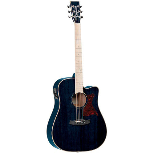 Tanglewood TW5BLA2 Winterleaf Blonde Dreadnought Cutaway Acoustic Electric Bondi Blue Gloss