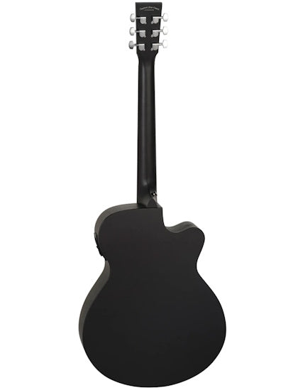 Tanglewood TWBBSFCELH Blackbird Left-Handed SuperFolk Acoustic with Pickup Smokestack Black Satin