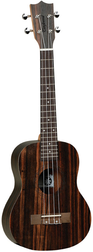 Tanglewood TWT19B Tiare Tenor Ukulele All Figured Ebony with Gig Bag