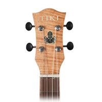 Tiki 2 Series Mahogany Flame Top Tenor Electric Ukulele with Gig Bag Natural Satin
