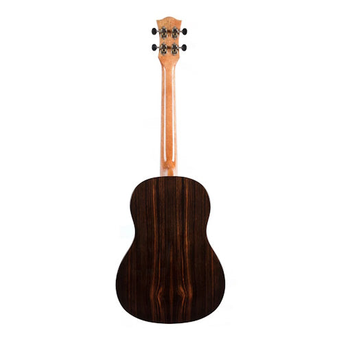 Tiki 22 Series Spruce Solid Top Electric Baritone Ukulele with Hard Case Natural Gloss