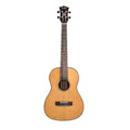 Tiki 22 Series Spruce Solid Top Electric Baritone Ukulele with Hard Case Natural Gloss