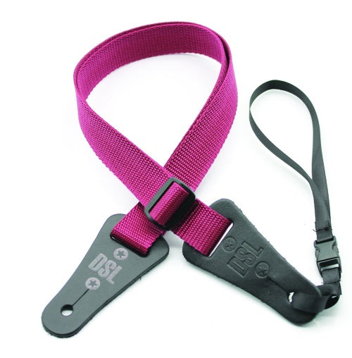 Ukulele Strap Pink Poly