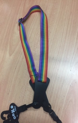 Ukulele Strap Rainbow Poly